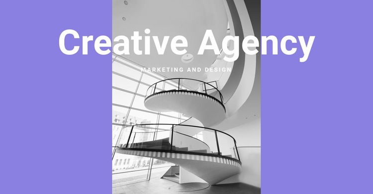 The creativity of our agency Homepage Design