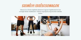 Személyi Edzéscsomagok – WordPress Téma