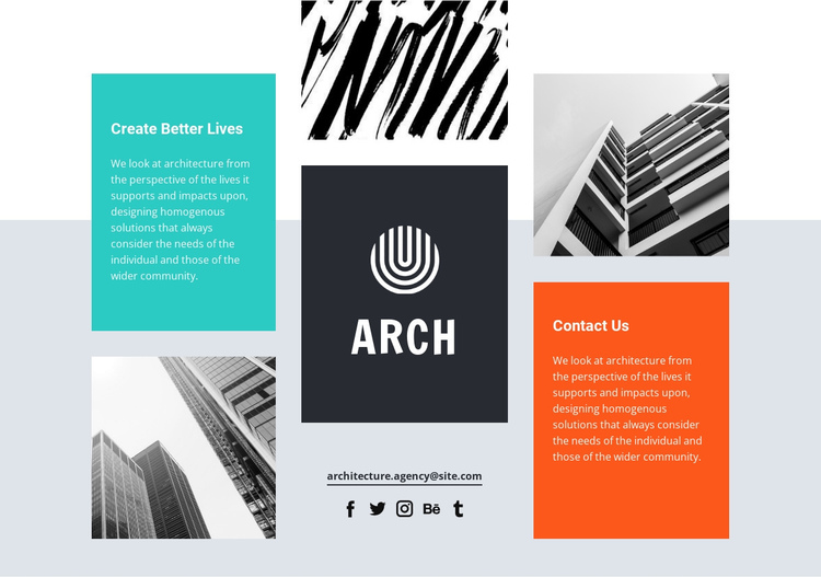 We match talented architects One Page Template
