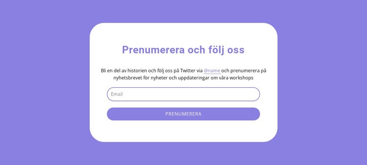 Form i den vita gruppen CSS -mall