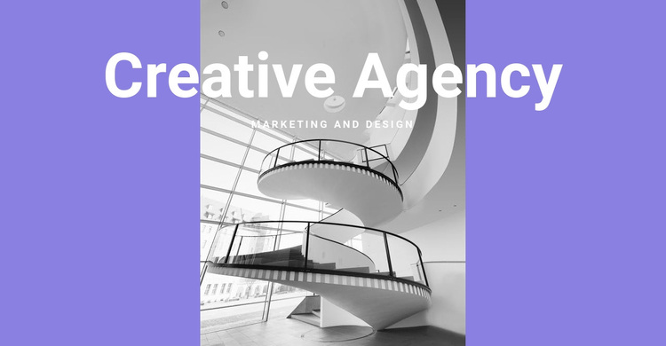 The creativity of our agency Template