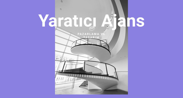 Ajansımızın yaratıcılığı Web Sitesi Şablonu