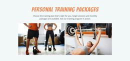 Personal Training Packages WordPress Theme