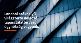 Tervezőiroda - HTML Oldalsablon