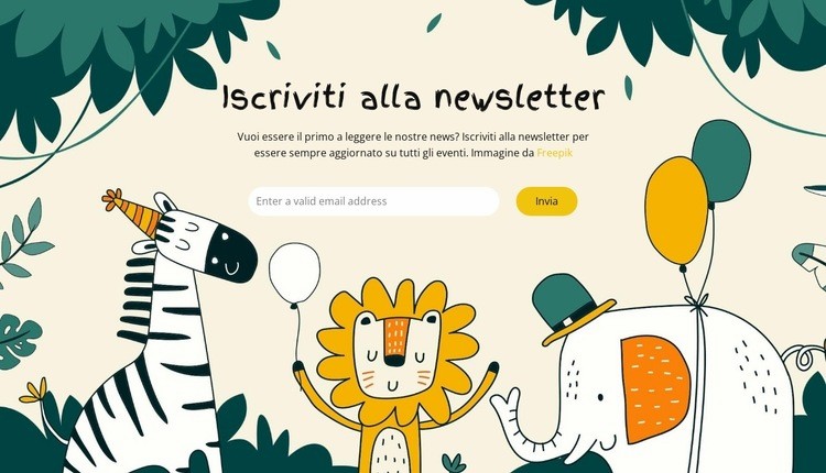 Il nostro tempo libero Costruttore di siti web HTML