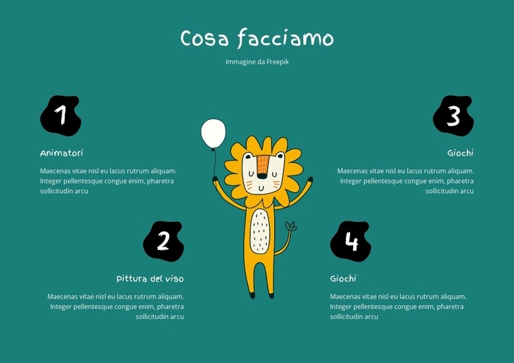 Esperienza scolastica Mockup del sito web