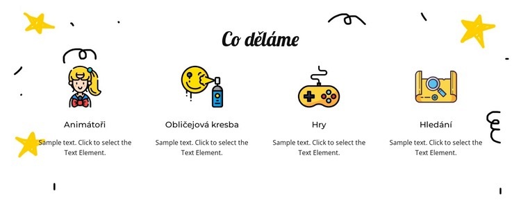 Skupinová činnost Šablona HTML