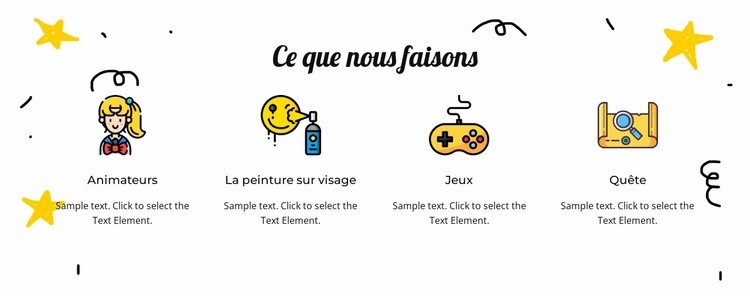 Activité de groupe Créateur de site Web HTML