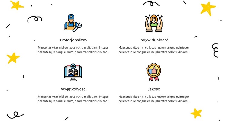 nadchodzące wydarzenia Szablon HTML