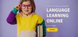 Website Landing Page For Kids Achievements