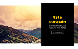 Viaja Con La Mente Abierta: Plantilla De Sitio Web Sencilla