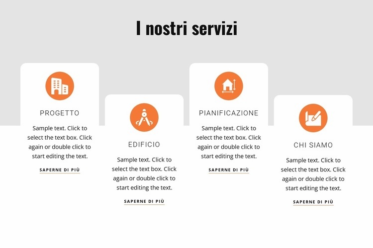 Creiamo luoghi avventurosi Costruttore di siti web HTML