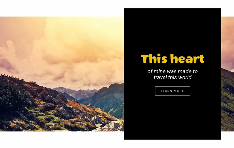 Travel with an open mind  Website Builder Templates