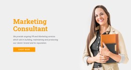 Marketing Consultant Landing Page Template