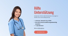 Medizinische Unterstützung Klinik-Website