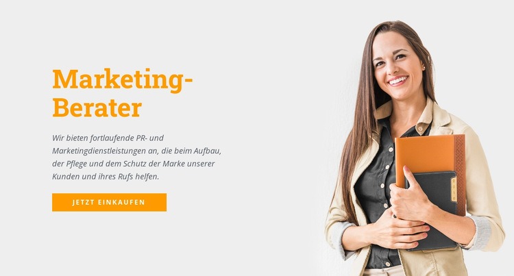 Marketing-Berater HTML5-Vorlage