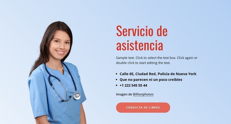 Apoyo médico Plantillas de creación de sitios web