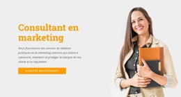 Consultant En Marketing - Thème WordPress Polyvalent Créatif