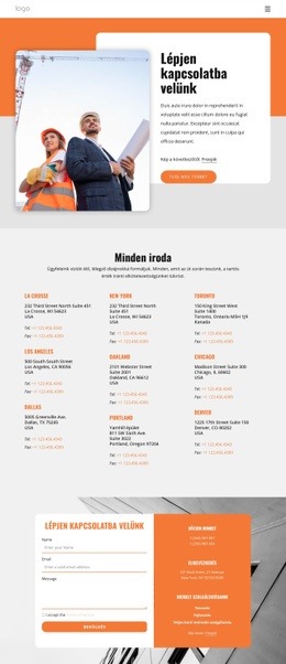 Építészet, várostervezés, mestertervezés Weboldal tervezés