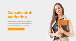Funzionalità Di Layout Per Consulente Di Marketing