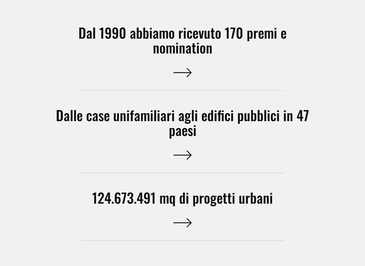 Uno studio globale di architettura, design e pianificazione Modello di sito Web