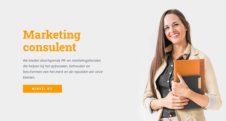 Marketing consulent HTML-sjabloon