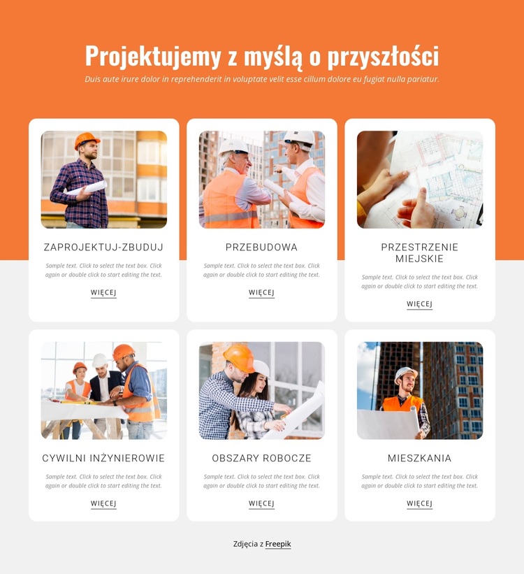 Udane budynki oddają ducha otoczenia Motyw WordPress