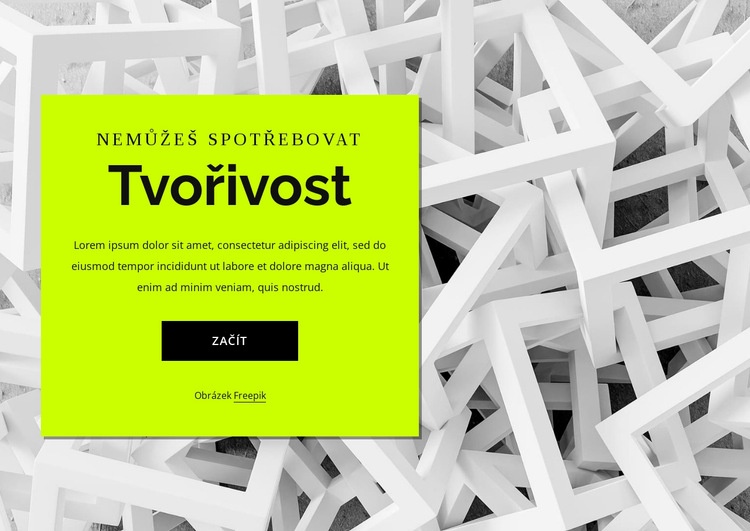 Tvořivost Šablona CSS