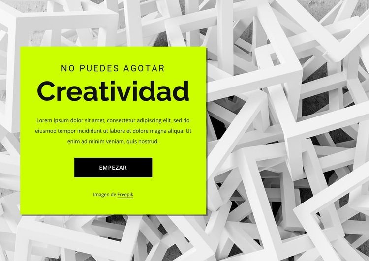 Creatividad Creador de sitios web HTML