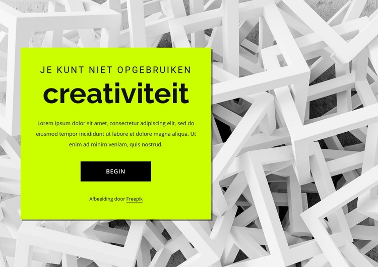 creativiteit Html Website Builder