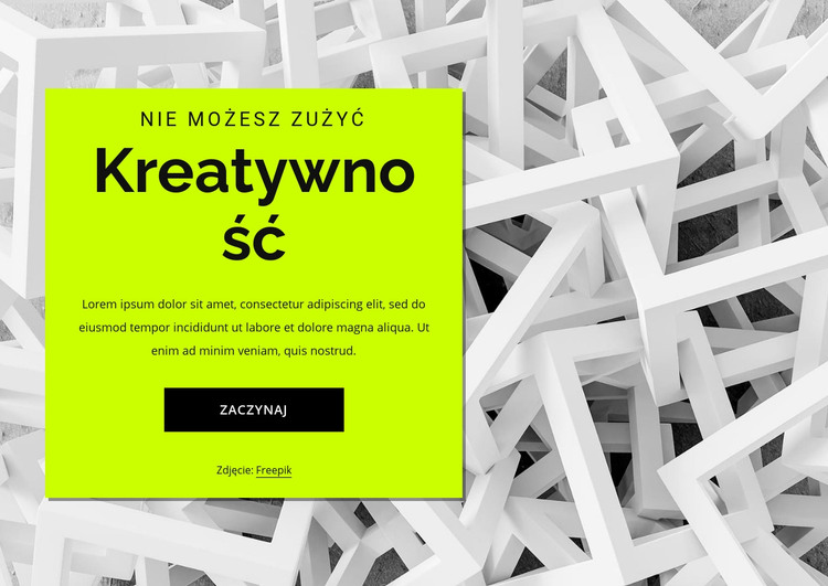 Kreatywność Szablon HTML