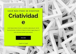 Criatividade - Modelo De Página Da Web