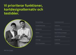 Vi Prioriterar Funktioner - Professionellt WordPress-Tema