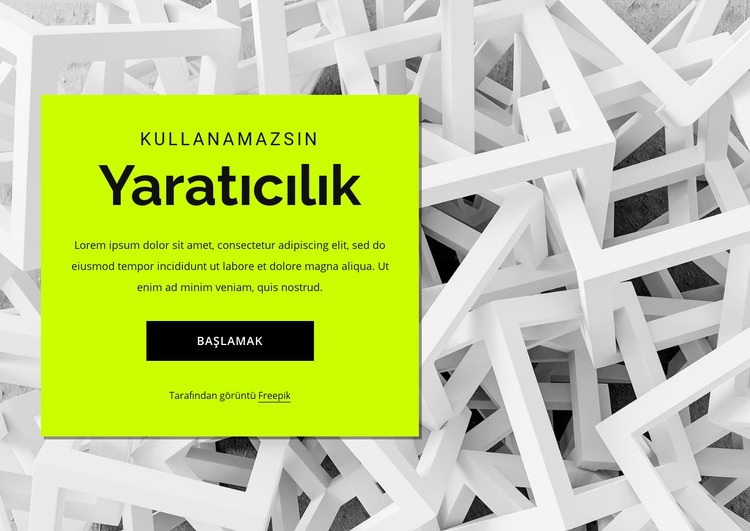 Yaratıcılık Joomla Şablonu