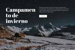 Plantilla HTML5 Exclusiva Para Campamento De Invierno