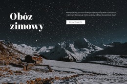 Obóz Zimowy - Szablon Makiety Strony Internetowej