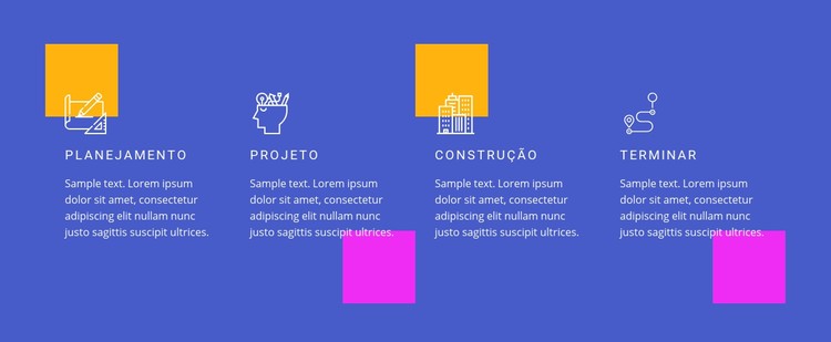 Áreas do nosso trabalho Template CSS