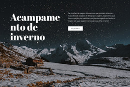 Acampamento De Inverno - Modelo HTML5