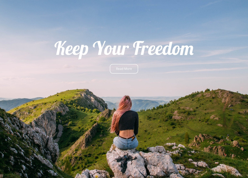 Keep your freedom  Squarespace Template Alternative