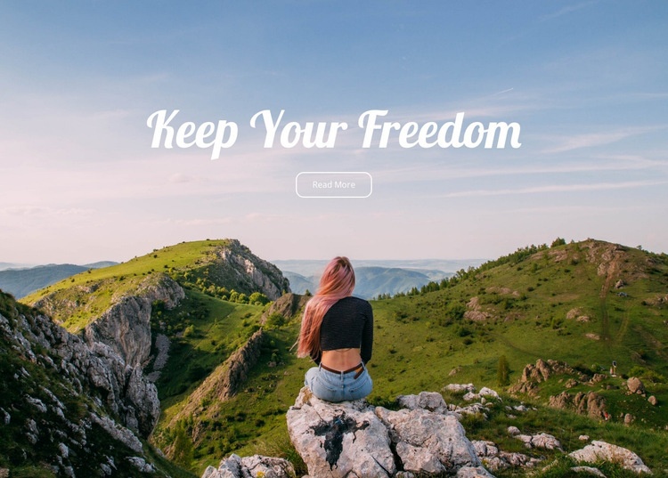 Behåll din frihet Html webbplatsbyggare