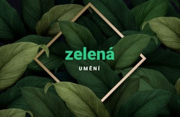 Zelené Umění – Osobní Šablona