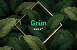 Grüne Kunst HTML-Vorlage