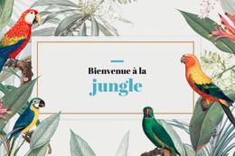 Bienvenue Dans La Jungle - Belle Maquette De Site Web