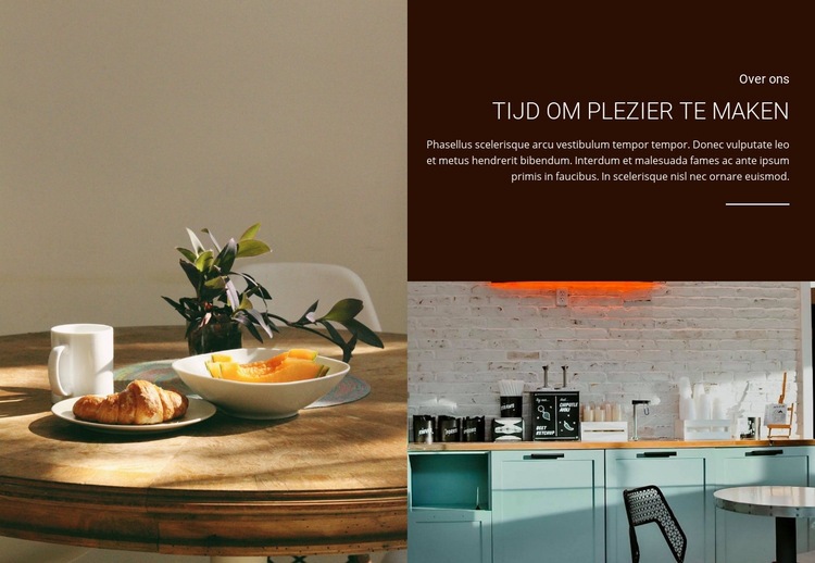 Tijd voor plezier Website Builder-sjablonen