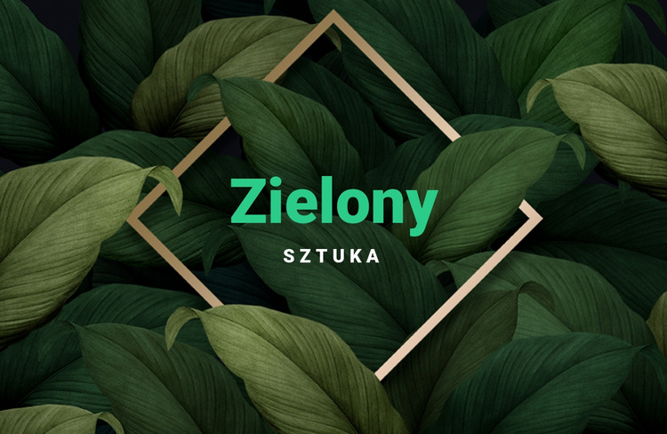 Zielona sztuka Szablon HTML