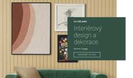 Interiérový Design A Dekorace – Inspirace Pro Design Webových Stránek