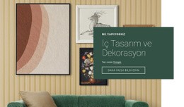 İç Tasarım Ve Dekorasyon - Çevrimiçi Şablonlar