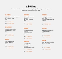 All Offices - Landing Page Template