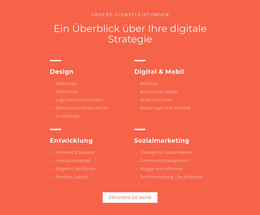 Design, Entwicklung, Vermarktung - HTML-Seitenvorlage