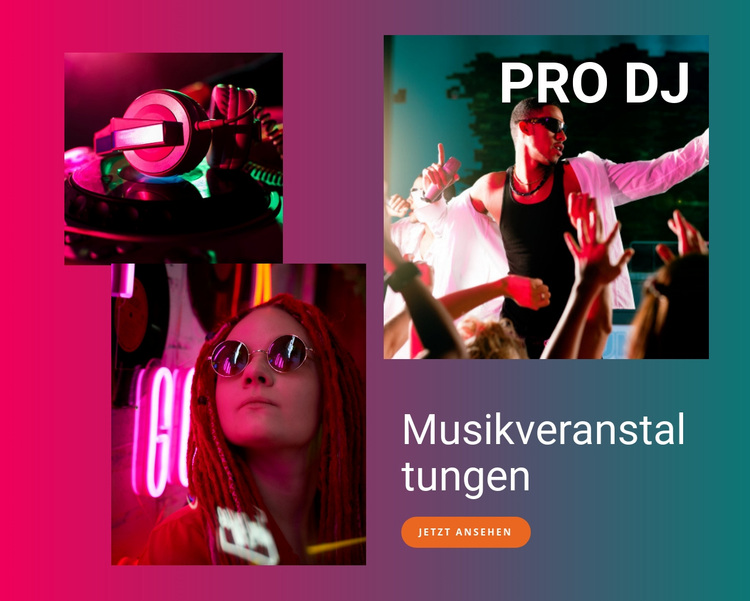 Musikveranstaltungen WordPress-Theme